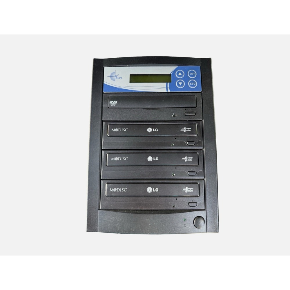 EZ Dupe 1 to 3 DVD CD Duplicator Tower 3 LG Super Multi Writers (TESTED) Works!
